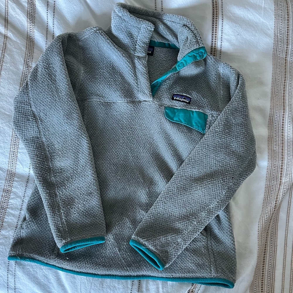 Patagonia fleece 3/4 button sweatshirt